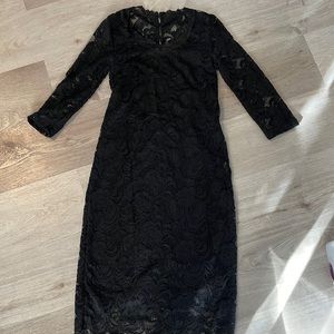 Black lace dress